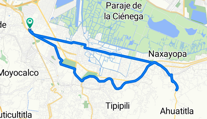 Calle Emiliano Zapata, Xochimilco a Calle Emiliano Zapata, Xochimilco