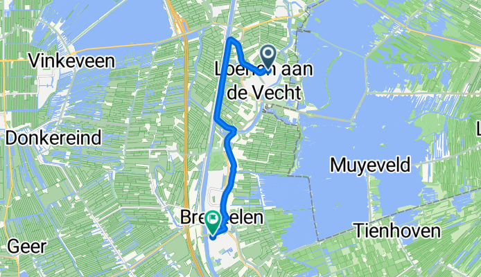 Hunthum, Loenen aan de Vecht naar Daslook, Breukelen