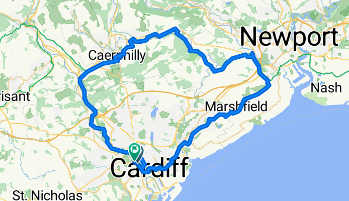 Pontcanna, Cardiff to Kyveilog Street, Cardiff