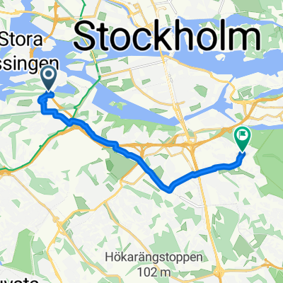 Vinterviksvägen 8, Hägersten to Båstadsvägen 7, Kärrtorp