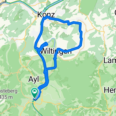 van Saarburg via de oude Saar arm naar Konz