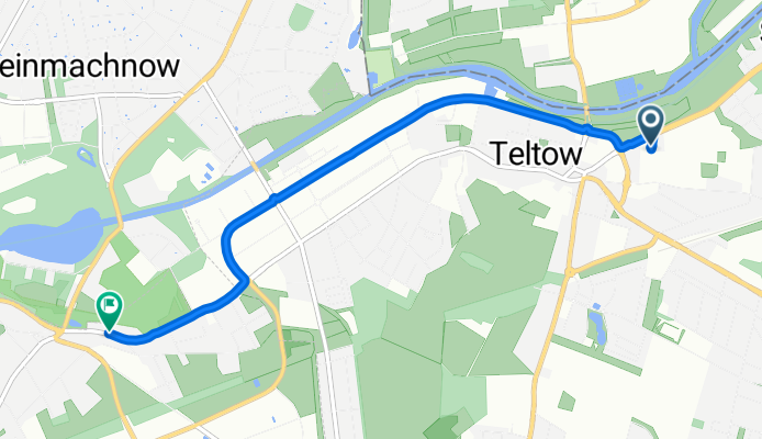 Lichterfelder Allee, Teltow nach Wilhelm-Külz-Straße, Stahnsdorf