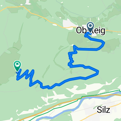 Obsteig Kirche nach SimmeringalmhĂĽtte