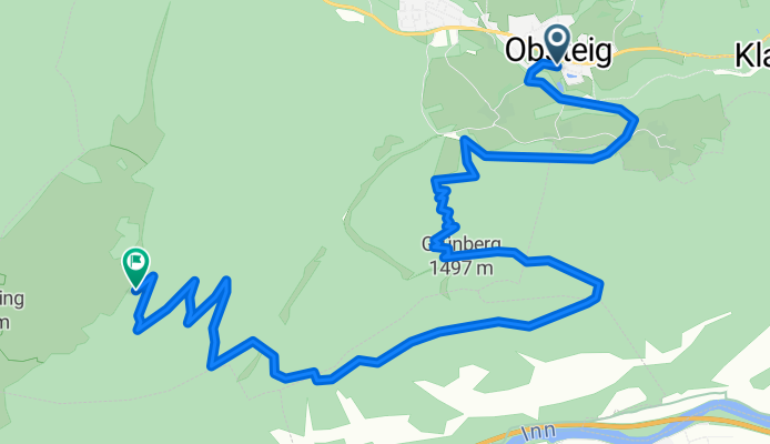 Obsteig Kirche nach Simmeringalmhütte