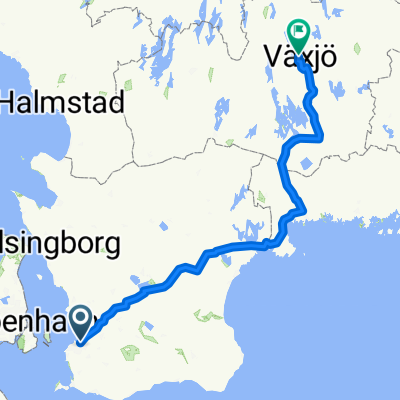 From Malmo to Växjö