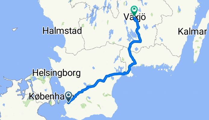 From Malmo to Växjö