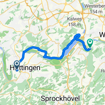 Hattingen, Eickener Straße nach Hardenstein (Ruhrtalfähre)