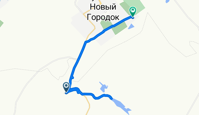 Муниципальный Район Беловский до Новый Городок