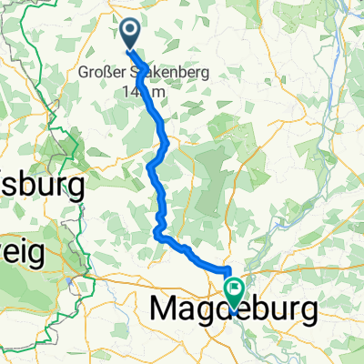 Am Bahnhof, Apenburg-Winterfeld nach Jakobstraße, Magdeburg