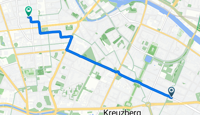 Oranienstraße, Berlin nach Mohrenstraße, Berlin