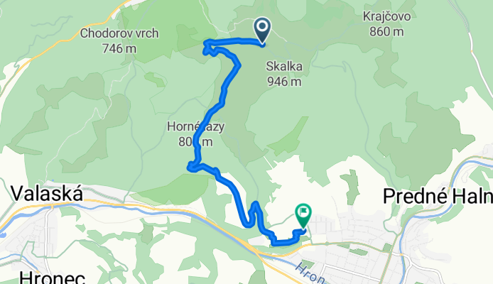 Zelená Stuha Horehronia, Brezno až Banisko, Brezno