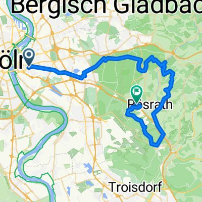 An der Pulvermühle, Köln nach Dachskuhl, Lohmar