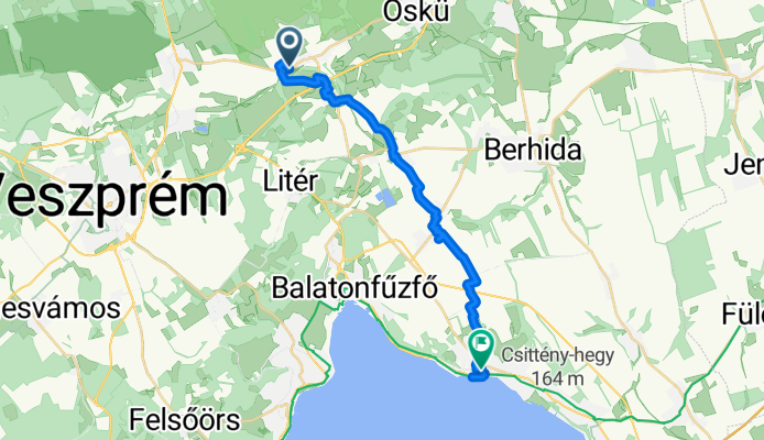 Hajmáskér vasútállomás-Balatonkenese vasútállomás