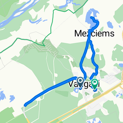 Gaujas iela, Vangaži до Gaujas iela, Vangaži
