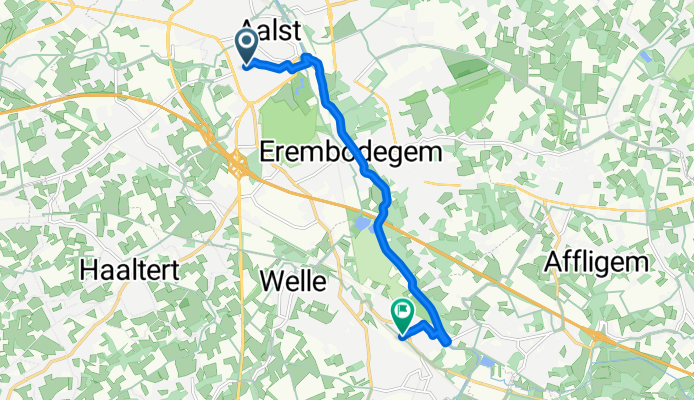 Aalst to Denderleeuw Station