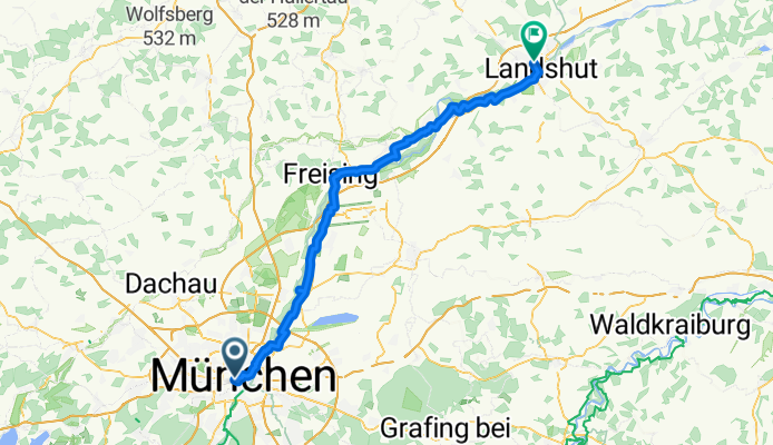 Von München bis Landshut