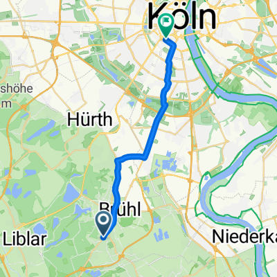 Euskirchener Straße, Brühl nach Am Weidenbach, Köln