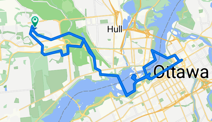 Rue de L'Équateur, Gatineau to Rue de L'Équateur, Gatineau