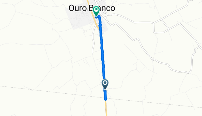 Ouro Branco a Rua Luiz Gonzaga de Carvalho, Ouro Branco