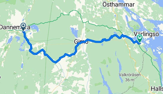 From Österbybruk to Hargshamn