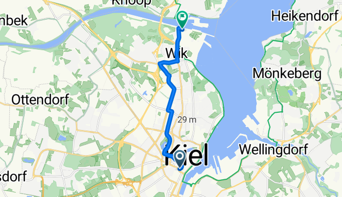 Lange Reihe, Kiel nach Am Kiel-Kanal, Kiel