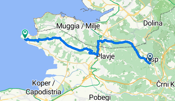 From Osp to Debeli rtič