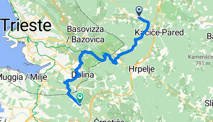 From Lokev to Črni Kal