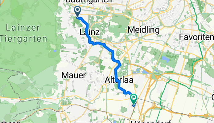 Trazerberggasse, Vienna to Triester Straße, Vösendorf