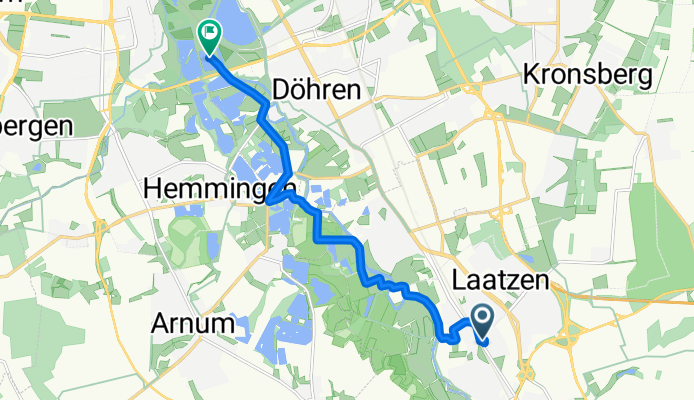 Ginsterweg, Laatzen nach Ricklingen, Hannover
