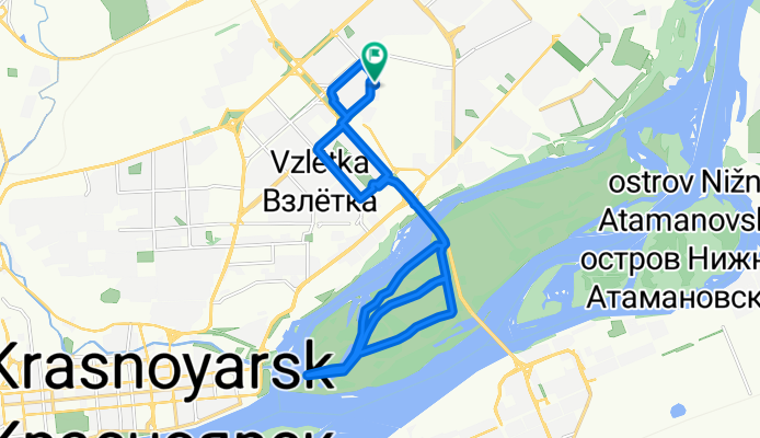 улица Молокова, Красноярск до улица Молокова, Красноярск