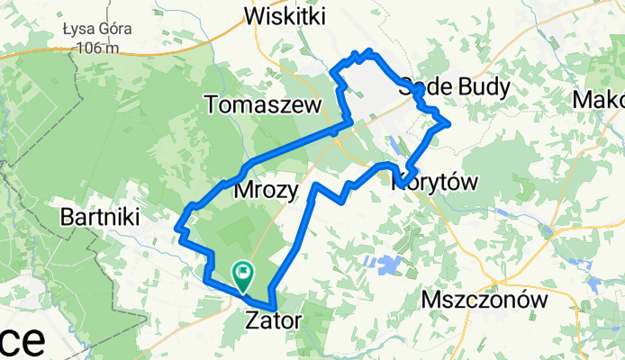 Króla J Sobieskiego, Puszcza Mariańska do Króla J Sobieskiego, Puszcza Mariańska