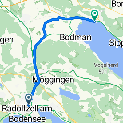 Schützenstraße, Radolfzell am Bodensee nach Parkstraße, Bodman-Ludwigshafen