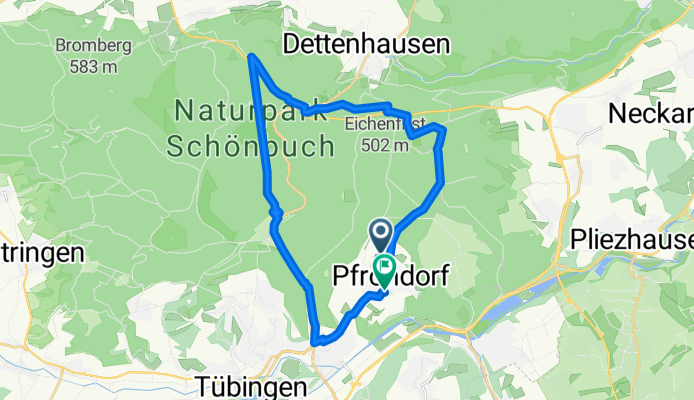 Tübingen nach Steinbruchstraße, Tübingen