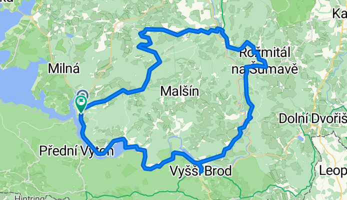 Moldaustausee Vyssi Brod 63km