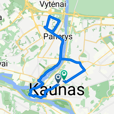 Route in Kaunas