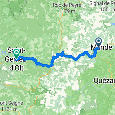 From Mende to Saint-Geniez-d'Olt-et-d'Aubrac