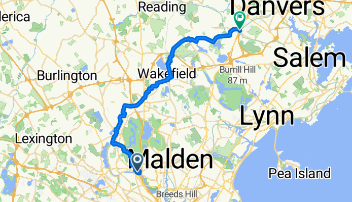 Main St, Medford to Lowell St, Peabody