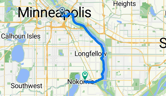 S Washington Ave, Minneapolis to 31st Ave S, Minneapolis