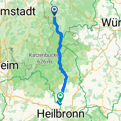 Mainstraße, Obernburg am Main nach Hauptstraße, Bad Friedrichshall