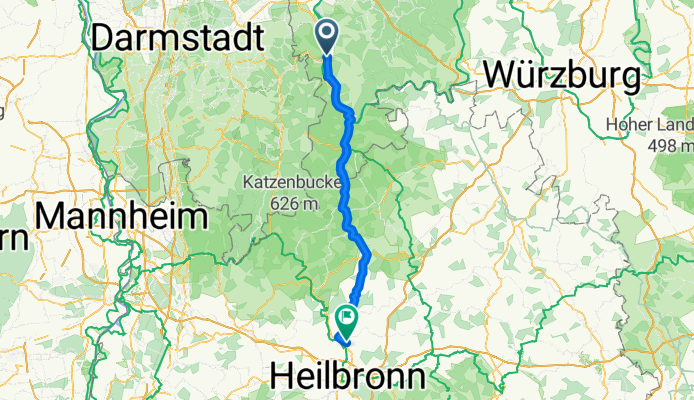 Mainstraße, Obernburg am Main nach Hauptstraße, Bad Friedrichshall