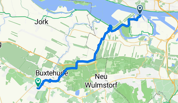 Route nach Am Krankenhaus 1A, Buxtehude