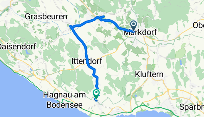 Hauptstraße, Markdorf nach Kirchberger Straße, Immenstaad am Bodensee