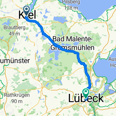 Kleiner Kuhberg, Kiel to Breite Straße, Lübeck