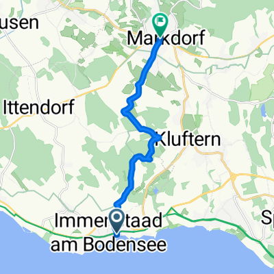 Kniebachweg, Immenstaad am Bodensee nach Hauptstraße, Markdorf