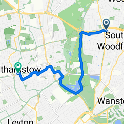 High Road, London to St Mary Road, London