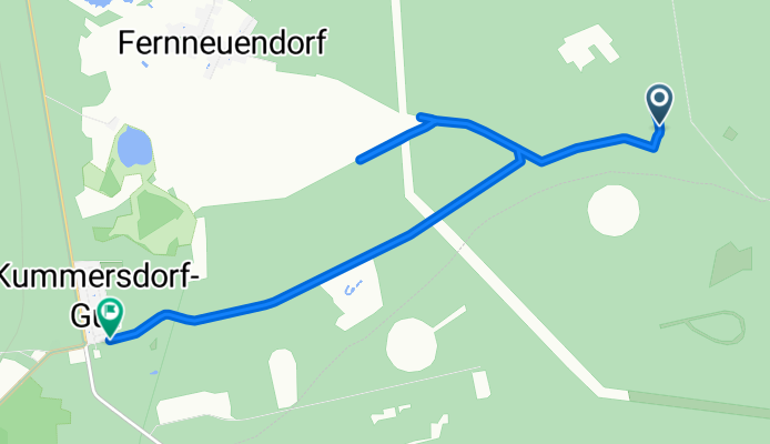 Sperenberg, Am Mellensee nach Zum Königsgraben, Am Mellensee