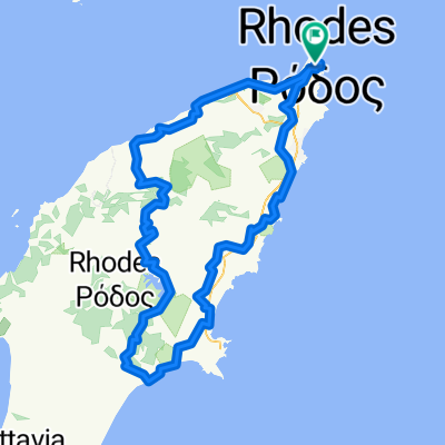 Route in Rhodos