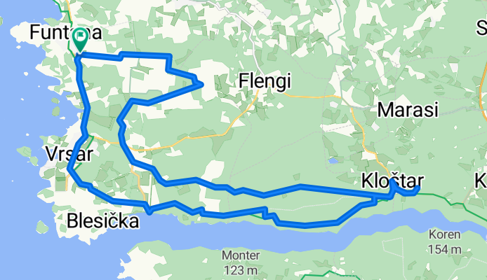 Ulica Ograde, Funtana nach Ulica Ograde, Funtana