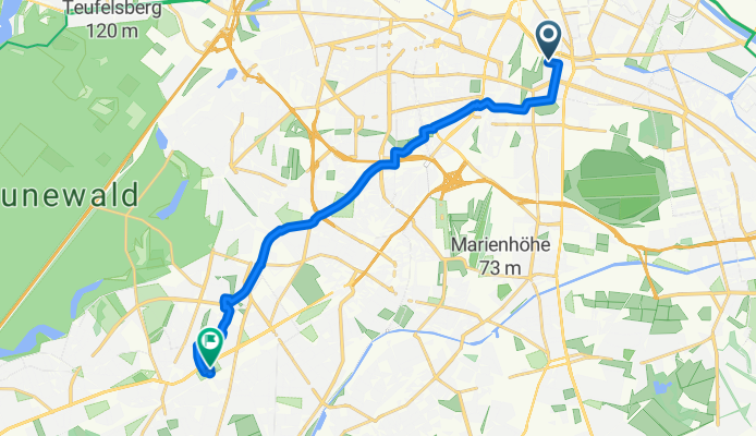 Obentrautstraße, Berlin nach Mörchinger Straße, Berlin