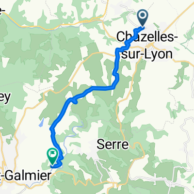 De Rue de la Platière à Route de la Thiéry